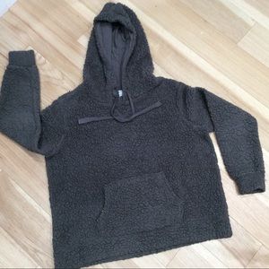 Hippie Rose Gray Teddybear Pullover Hoodie